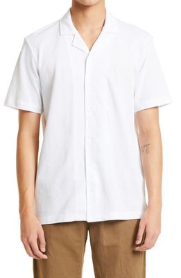Sunspel Men's Riviera Cotton Button-Up Shirt in White