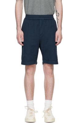 Sunspel Navy Drawstring Shorts
