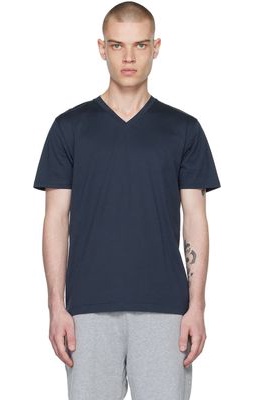 Sunspel Navy Riviera T-Shirt