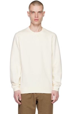 Sunspel Off-White Cotton Sweatshirt