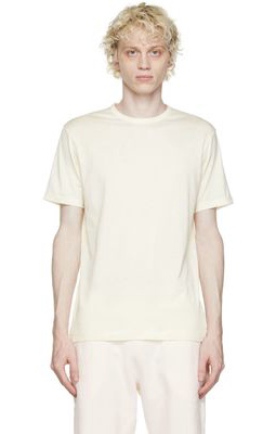 Sunspel Off-White Cotton T-Shirt