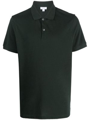 Sunspel pique cotton polo shirt - Green
