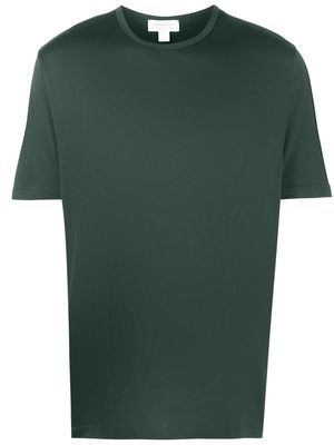 Sunspel plain crew-neck cotton T-shirt - Green
