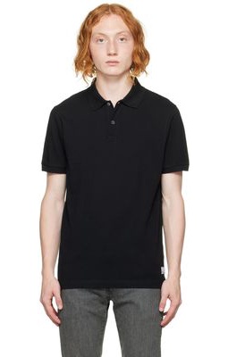Sunspel SSENSE Exclusive Black Embroidered Polo