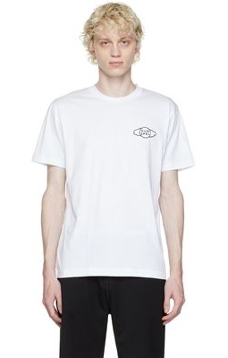 Sunspel SSENSE Exclusive White Embroidered T-Shirt