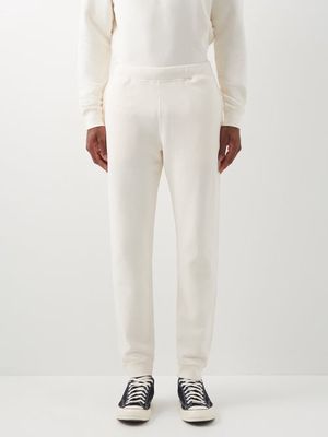 Sunspel - Tapered Cotton Loopback-jersey Track Pants - Mens - Cream