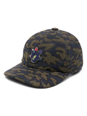 Super Duper Hats Ermano camouflage-pattern baseball cap - Green