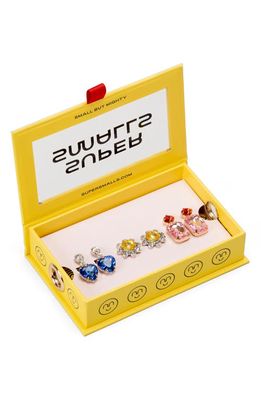 Super Smalls Kids' Dinner & a Movie Set of 3 Clip-On Earrings in Multi Yellow