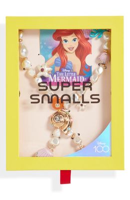 Super Smalls x Disney Kids' The Little Mermaid Ariel Imitation Pearl Locket Necklace in White