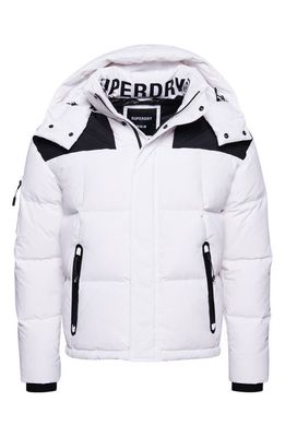 Superdry Mountain Sport Quilted Puffer Jacket in Optic