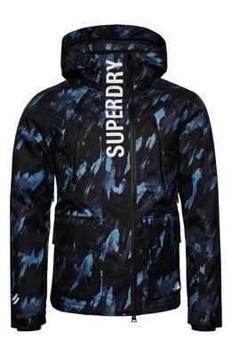 Superdry Rescue Waterproof Ski Jacket in Brush Camo Dark Large
