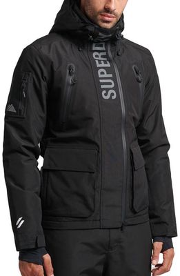 Superdry Ultimate Rescue Water Resistant Ski Jacket in Black