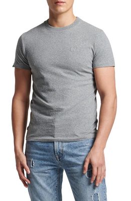 Superdry Vintage Logo Emblem Organic Cotton T-Shirt in Grey
