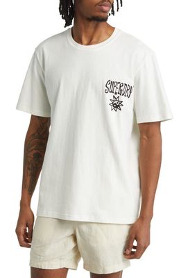 Superdry Vintage Surf Graphic T-Shirt in Off White
