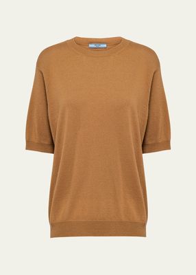 Superfine Cashmere Knit Shirt