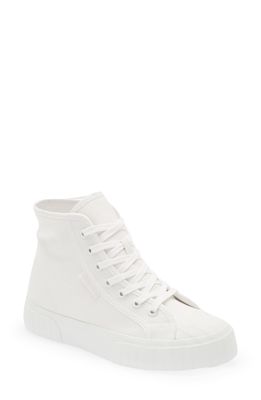 Superga 2696 Cotu High Top Sneaker in Total White
