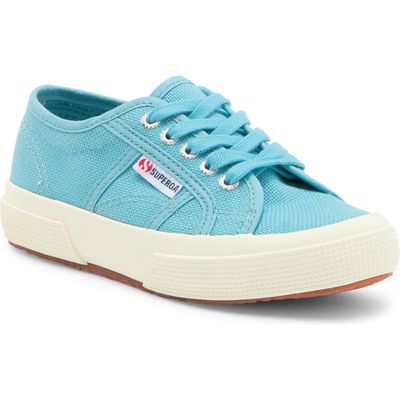 Superga Kids' Jcot Classic Sneaker in Blue Light Dusty-Favorio 