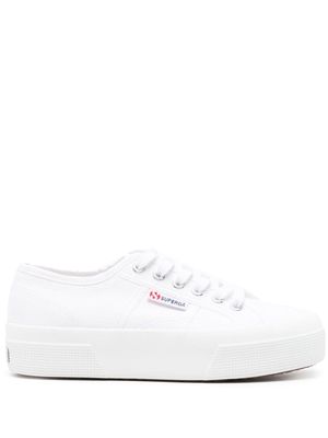 Superga logo-tag canvas sneakers - White