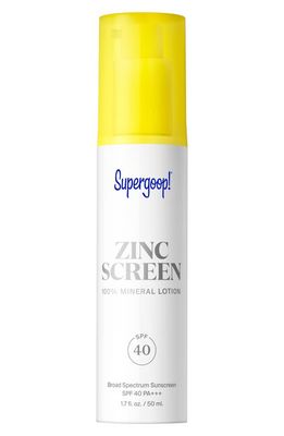 Supergoop! Zincscreen 100% Mineral Lotion Broad Spectrum SPF 40 Sunscreen
