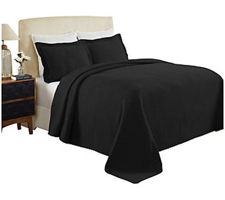 Superior Cotton 2-Piece Jacquard Matelasse Twin Bedspread Set