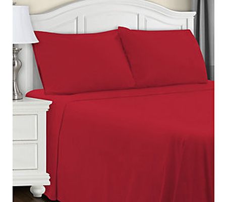 Superior Cotton Solid Deep Pocket 3 Piece Sheet Set, Full