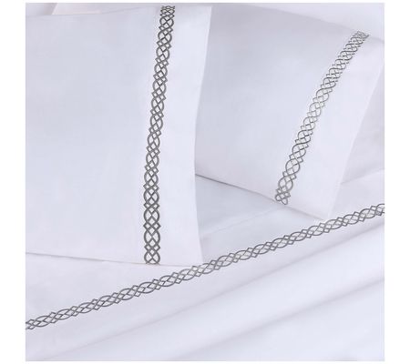 Superior Egyptian Cotton Embroidered Pillowcase s, Standard
