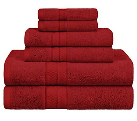 Superior Plush Rayon Made from Bamboo Blend 6Pc Towel Set