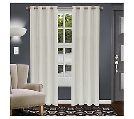 Superior Shimmer Insulated Blackout Grommet Cur tains, 52 x 96