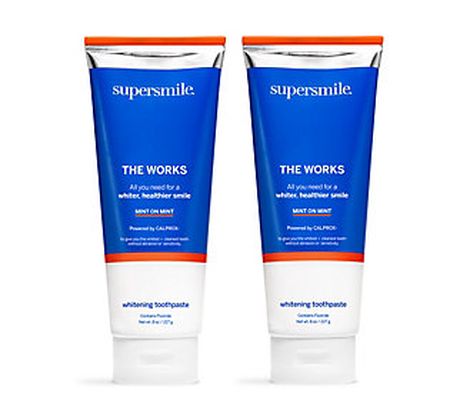 Supersmile The Works Whitening Toothpaste 8-oz Duo