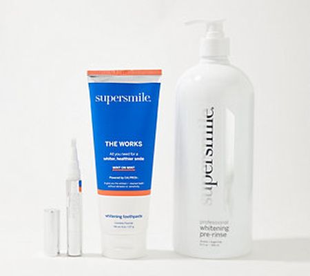 Supersmile The Works Whitening Toothpaste w/ Pre-Rinse