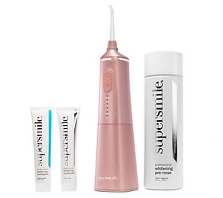 Supersmile Zina Water Flosser and 3-piece Teeth Whitening Kit