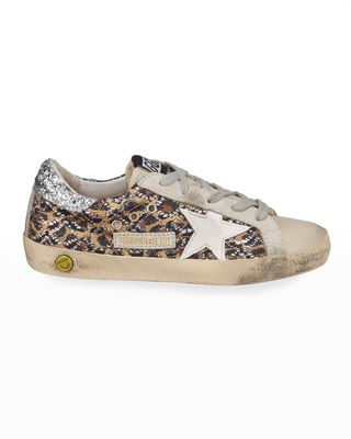 Superstar Leopard Embellished Sneakers, Toddler/Kids