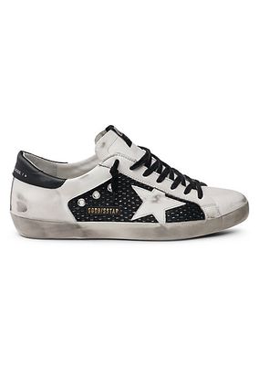 Superstar Net & Leather Mix Media Low-Top Sneakers