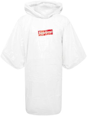 Supreme Ballpark logo-print poncho - White