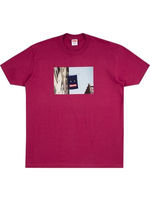 Supreme Banner graphic-print T-shirt - Purple