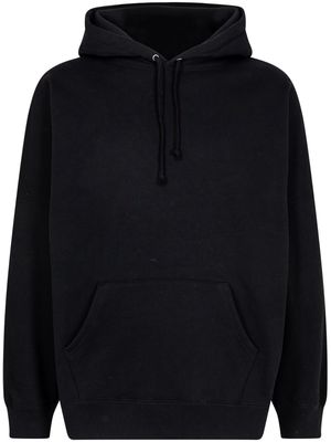 Supreme beaded-logo cotton hoodie - Black