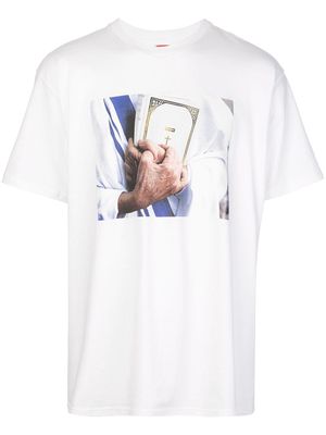 Supreme Bible-print crew neck T-shirt - White