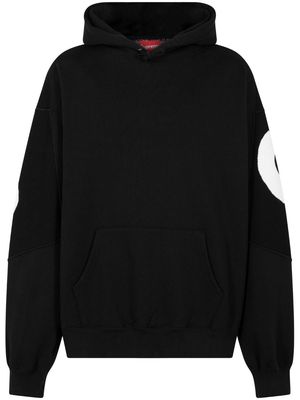 Supreme Big Logo-jacquard hoodie - Black