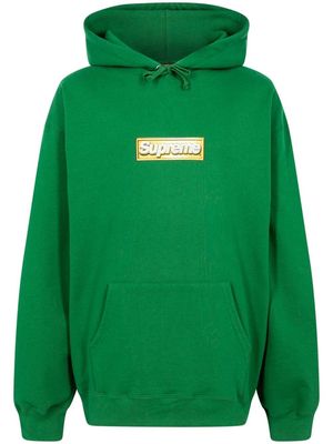 Supreme Bling Box Logo drawstring hoodie - Green