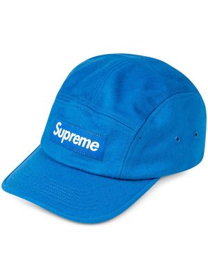 Supreme box-logo camp cap - Blue