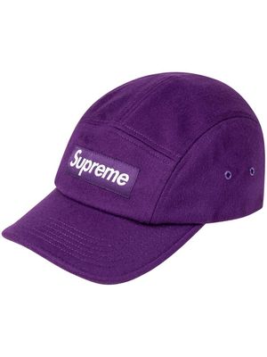 Supreme box-logo camp cap - Purple