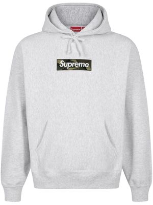 Supreme Box Logo cotton hoodie - Grey