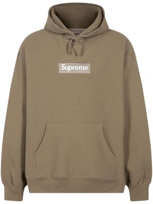 Supreme Box Logo cotton hoodie - Neutrals