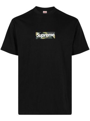 Supreme box logo cotton T-shirt - Black
