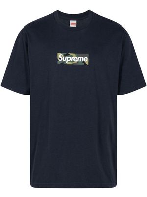 Supreme box logo cotton T-shirt - Blue