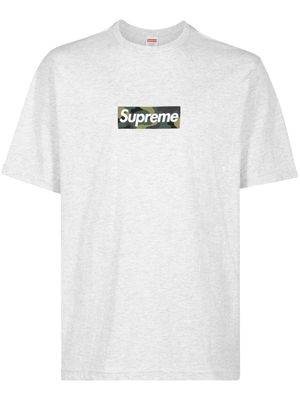 Supreme box logo cotton T-shirt - Grey