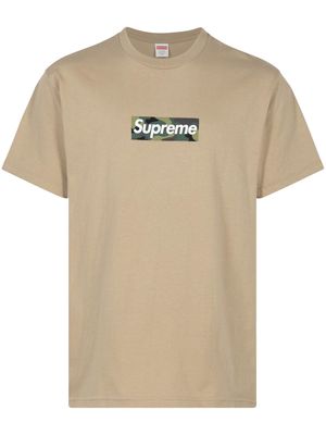 Supreme box logo cotton T-shirt - Neutrals