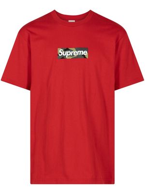 Supreme box logo cotton T-shirt - Red