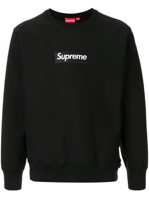 Supreme box logo crew-neck sweatshirt - Black