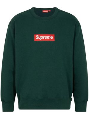 Supreme box logo crew-neck sweatshirt - Green